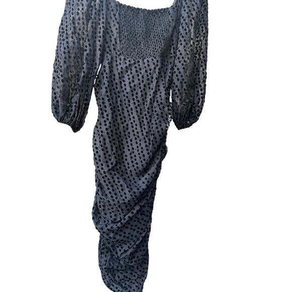 ASTR THE LABEL Athens Dress in Black Burnout. Size:S - Picture 3 of 6